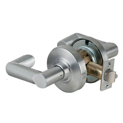 Schlage ND10S BWK 626 Brushed Chrome Finish - Heavy Duty Passage Lever Lock with Cylinder