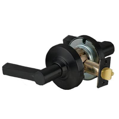 Schlage ND10S LAT 622 Black Finish - Heavy Duty Passage Lever Lock with Cylinder