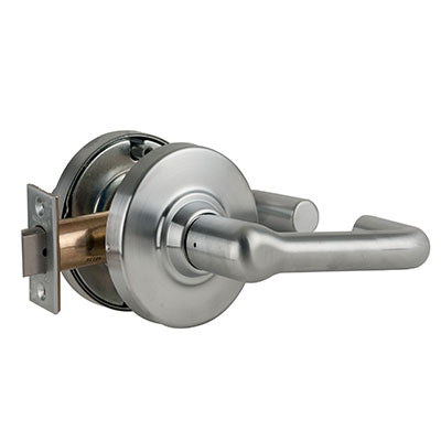 Schlage ND10S TLR 626 Brushed Chrome Finish - Heavy Duty Passage Lever Lock with Cylinder