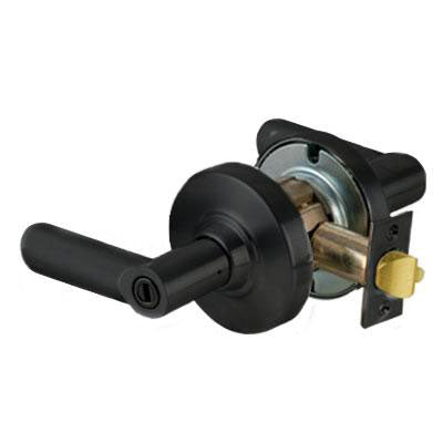 Schlage ND40S BRW 622 Black Finish - Heavy Duty Privacy Lever Lock with Cylinder