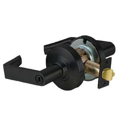 Schlage ND40S RHO 622 Black Finish - Heavy Duty Privacy Lever Lock with Cylinder