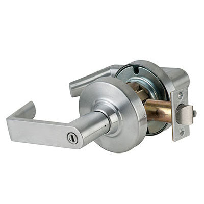 Schlage ND40S RHO 626 Brushed Chrome Finish - Heavy Duty Privacy Lever Lock with Cylinder