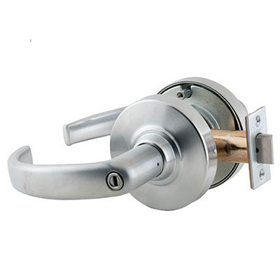 Schlage ND40S SPA 626 Brushed Chrome Finish - Heavy Duty Privacy Lever Lock with Cylinder