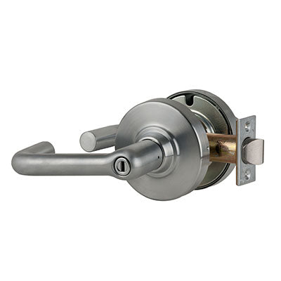 Schlage ND40S TLR 626 Brushed Chrome Finish - Heavy Duty Privacy Lever Lock with Cylinder