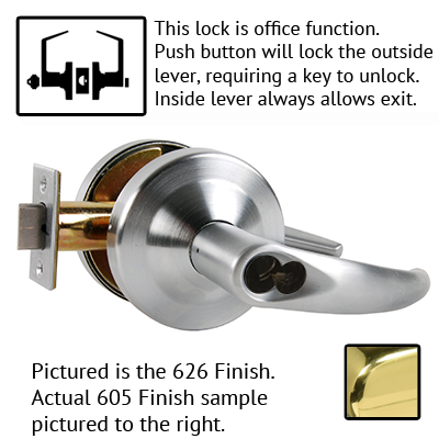 Schlage ND50JD OME US19 ND Series Omega Lever Lock Accepts LFIC Less ...