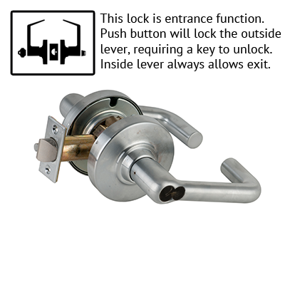 Schlage ND50JD TLR US19 ND Series Tubular Lever Lock Accepts LFIC Less ...