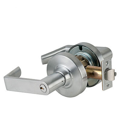 Schlage ND53PD RHO 626 Brushed Chrome Finish - Heavy Duty Entrance Lever Lock with Cylinder