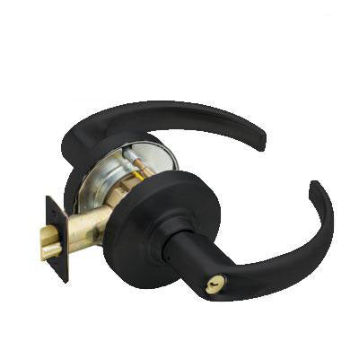 Schlage ND53PD SPA 622 Black Finish - Heavy Duty Entrance Lever Lock with Cylinder