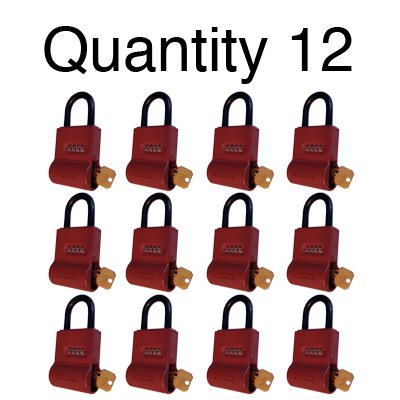 ShurLok SL300 Numeric Code Brick Red Lock Boxes Quantity of 12