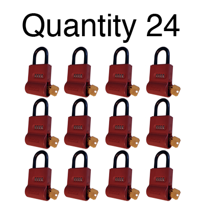 ShurLok SL300 Numeric Code Brick Red Lock Boxes Quantity of 24