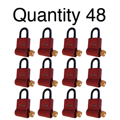 ShurLok SL300 Numeric Code Brick Red Lock Boxes Quantity of 48