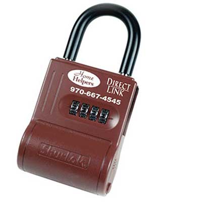 Padlocks 4 Less ShurLok SL300P Imprinted Numeric Code Brick Red LockBox