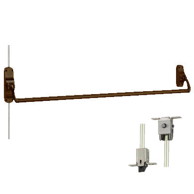 Von Duprin 8847EO US10B Oil Rubbed Bronze Finish Concealed Vertical Rod Panic Bar Exit Only