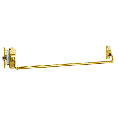 Von Duprin 8875EO US3 Polished Brass Finish Mortise Lock Panic Bar Exit Only