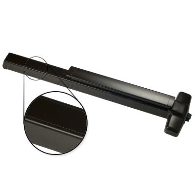 Von Duprin QEL98EO F 4 US19 Black Finish Four Foot Fire Rated Quiet Electric Latch Retraction Panic Bar Exit Only