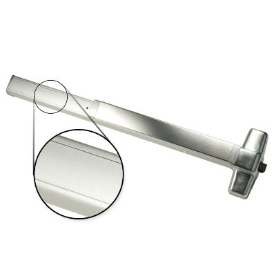 Von Duprin QEL98EO 4 US26D Brushed Chrome Finish Four Foot Quiet Electric Latch Retraction Panic Bar Exit Only
