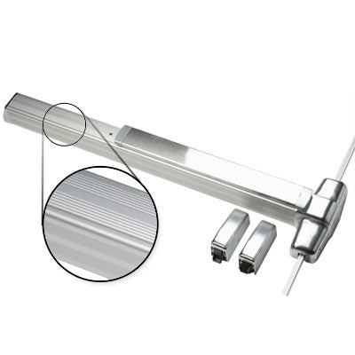 Von Duprin QEL9827EO 3 US26D Brushed Chrome Finish Three Foot Quiet Electric Latch Retraction Vertical Rod Panic Bar Exit Only