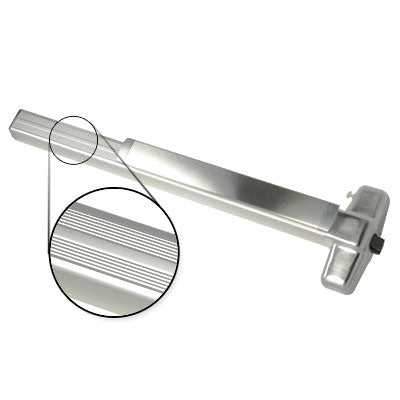 Von Duprin 99EO F 4 US26D Brushed Chrome Finish Four Foot Fire Rated Panic Bar Exit Only
