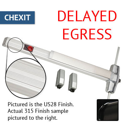 Von Duprin CXA 9927EO Chexit Delayed Egress Vertical Rod Panic Bar Exit Only