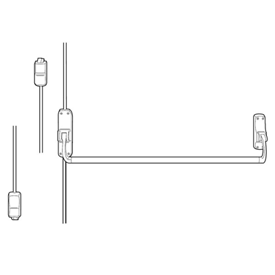 Von Duprin 8847 Concealed Vertical Rod Exit Device